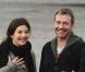 L'actrice Delphine Chanéac et Chris Vance font un shooting photo à Paris
