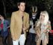 Mark Ronson et sa femme Joséphine De La Baume à la soirée Halloween de Jonathan Ross à Londres, le 31 octobre 2012.