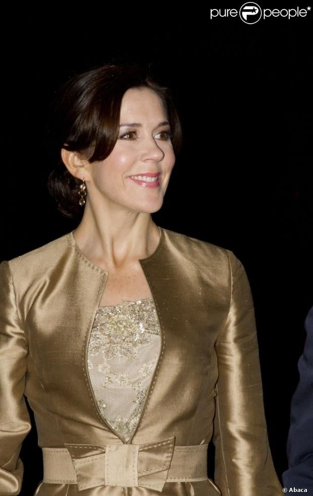 Henrik, Frederik et Mary de Danemark aux premières loges le 6 novembre 2012 au palais de Fredensborg pour le traditionnel concert annuel en l'honneur de la vie entrepreneuriale du pays.
