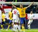 Zlatan Ibrahimovic, a inscrit quatre magnifiques buts face à l'Angleterre à la Friends Arena de Solna le 14 novembre 2012