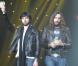 Grand prix des musiques électroniques : Justice, à la remise des Grands Prix de la Sacem au Casino de Paris, le 26 novembre 2012.