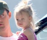 Tobey Maguire en famille, avec sa femme Jen et leur fille Ruby