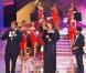 Jamel Debbouze et Gad Elmaleh débarquent sur le plateau de Miss France, le 8 décembre 2012.