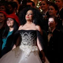 Diana Ross, star du concert de Noël à Washington le dimanche 9 décembre 2012 en présence la famille Obama