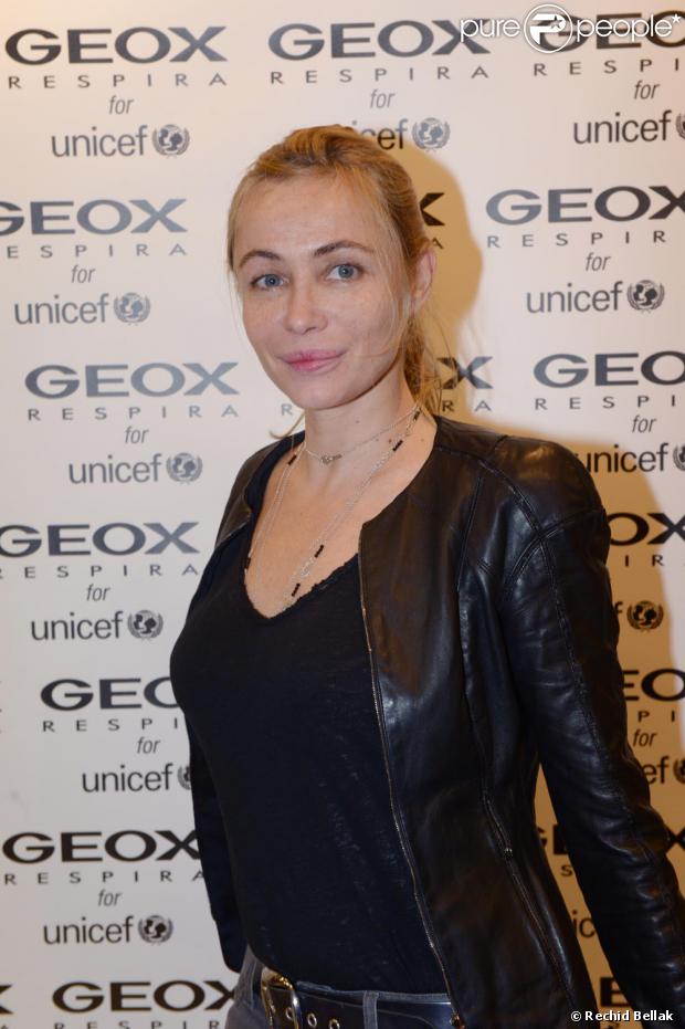 Emmanuelle Béart à la soirée Geox pour L'Unicef