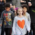 Heidi Klum : Après-midi au parc d'attractions avec Leni, Henry et Johan