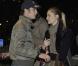  Beaucoup de tendresse, à l'heure de se dire au revoir... Pierre Casiraghi avec sa compagne Beatrice Borromeo sur la ligne de départ du XVI Rallye Monte-Carlo historique, le 27 janvier 2013. 