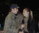  Beaucoup de tendresse, à l'heure de se dire au revoir... Pierre Casiraghi avec sa compagne Beatrice Borromeo sur la ligne de départ du XVI Rallye Monte-Carlo historique, le 27 janvier 2013 à Monaco. 