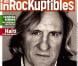 Couverture du nouveau numéro des Inrocks, avec Gérard Depardieu, en kiosques le 16 janvier 2013.