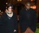 Kim Kardashian enceinte et son compagnon Kanye West font du shopping à Paris, le 8 janvier 2013. Kim porte un foulard Céline, une veste Maison Martin Margiela et des bottines Tom Ford.