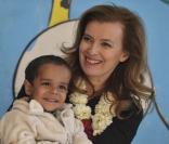 Valérie Trierweiler : Généreuse et très complice avec les enfants d'Inde