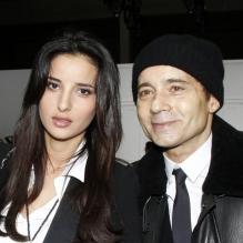 <p>Jean-Luc Delarue et Anissa à Paris, le 21 janvier 2012. </p>