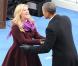 Kelly Clarkson et Barack Obama pour l'investiture du président à Washington, le 21 janvier 2013.