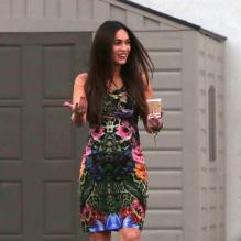 Megan Fox enceinte, le 19 août 2012 à Los Angeles.