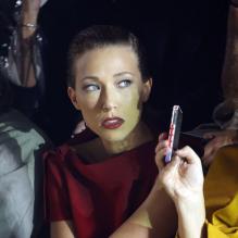 Laura Smet au défilé Lanvin à Paris, le 27 septembre 2012.