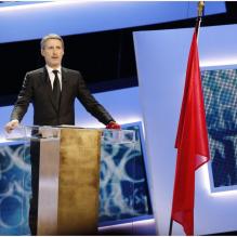 Antoine de Caunes maître de cérémonie de la 38e cérémonie des César à Paris le 22 février 2013.