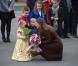 Kate Middleton, enceinte, se rend au Fishing Heritage Centre à Grimsby le 5 mars 2013.