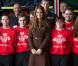 Kate Middleton, enceinte, se rend au Fishing Heritage Centre à Grimsby le 5 mars 2013.