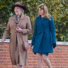 <p>La princesse Beatrice d'York assistait le 31 mars 2013 à la messe de Pâques royale, en la chapelle St George à Windsor.</p>
