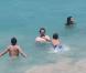 Exclusif - Gary Oldman en vacances avec sa femme Alexandra et ses trois fils Alfie, 25 ans, Gulliver, 15 ans, et Charlie, 14 ans, à Saint-Barthélémy, le 2 avril 2013
