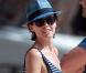 Dannii Minogue sur une plage de la Barbade, le 8 avril 2013.