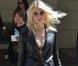 Taylor Momsen, gothique et à moitié nue sur le tournage d'un clip à New York, le 9 avril 2013.