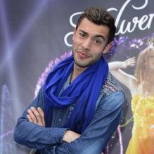 Marwan Berreni au Futuroscope de Poitiers lors de l'inauguration du spectacle Lady Ô le 13 avril 2103.