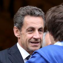 Nicolas Sarkozy à Neuilly-sur-Seine le 16 avril 2013.