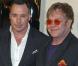 David Furnish et Elton John à Beverly Hills, le 21 février 2013.