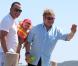  Elton John et son mari David Furnish en vacances à Saint-Tropez avec leur fils Zachary, le 2 août 2012. 
  