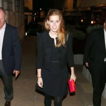 Beatrice d'York à la sortie du Loulou's dans Mayfair le 25 avril 2013
