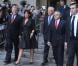 Dominique Strauss-Kahn et Anne Sinclair sortant du tribunal de Manhattan à New York, le 23 août 2011. Les poursuites pesant contre DSK viennent d'être abandonnées.