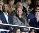Didier Dinard, Nathalie Kosciusko-Morizet et son mari Jean-Pierre Philippe pendant le match entre le PSG et Valenciennes (1-1) au Parc des Princes, Paris, le 5 mai 2013.