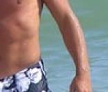 Fabio Cannavaro sur la plage en famille
