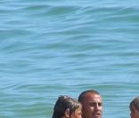 Fabio Cannavaro sur la plage en famille