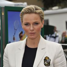 La princesse Charlene de Monaco lors du Masters 1000 de Monte-Carlo en avril 2013