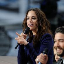 Bérénice Bejo et Tahar Rahim sur le plateau du Grand Journal de Canal+ durant le 66e Festival de Cannes, le 16 mai 2013.