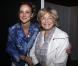 Danièle Thompson et Marie-Laure de Villepin, sculptrice sous le nom de Marie-Laure Viébel - Vernissage de l'exposition "Galopec ou les sept péchés capitaux à l'Espace Culturel Marc Jacquet à Barbizon, le 25 mai 2013.