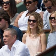 Natalia Vodianova et Antoine Arnault à Roland-Garros, Paris, le 8 juin 2013.