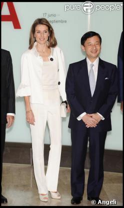 Letizia d'Espagne et Felipe d'Espagne au musée Thyssen de Madrid