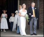 Mariage de Lady Rose, ici avec son père le prince Richard et George Gilman