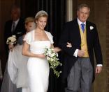 Mariage de Lady Rose, ici avec son père, et George Gilman