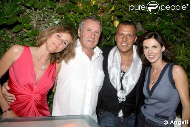 Yves Rénier, sa femme Karin, Jean Roch et Caroline Barclay