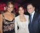 Bar Refaeli, Audrey Dana, qui portent du Piaget, et Olivier Perruchot à la soirée privée Piaget à l'Orangerie Éphémère dans le jardin des Tuileries, le 13 juin 2013