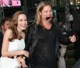 Les acteurs Brad Pitt et Angelina Jolie à la première de World War Z, à Berlin, en Allemagne, le 4 juin 2013.