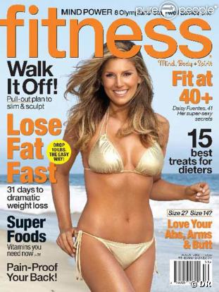 Daisy Fuentes en couverture de Fitness 2008