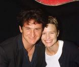 Robin Wright et Sean Penn en décembre 1997