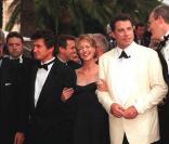 Robin Wright, Sean Penn et John Travolta en mai 1997
