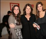 Béatrice Leeb, la femme de Michel, et leurs deux filles: Elsa et Fanny. 