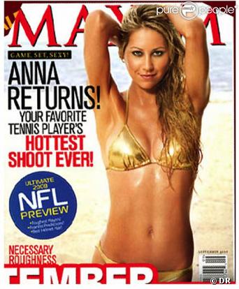 Anna Kournikova, à croquer pour Maxim...